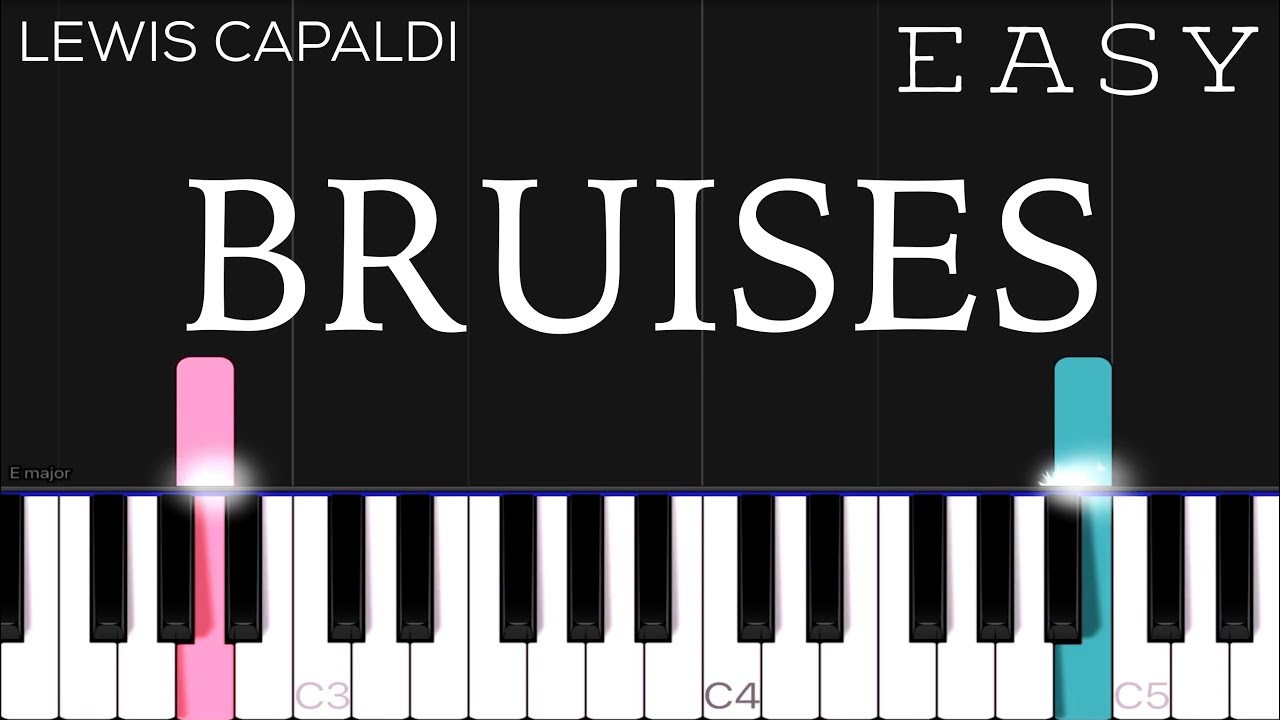 Lewis Capaldi - Bruises | EASY Piano Tutorial