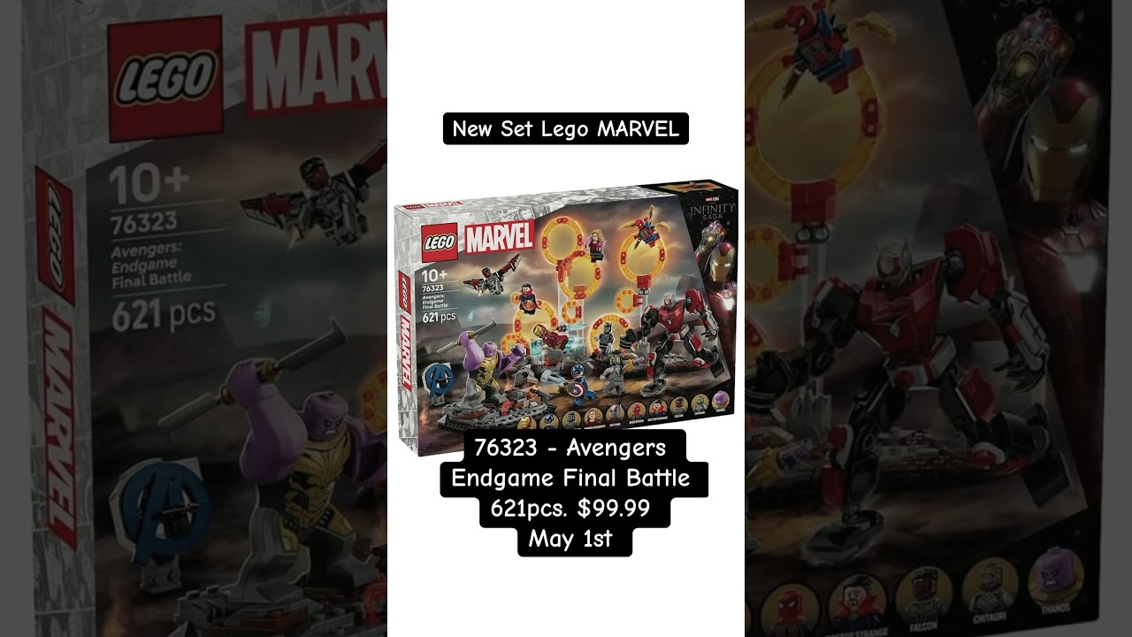 76323 - Avengers Endgame Final Battle 621pcs. $99.99 May 1st #bricksitaly #lego