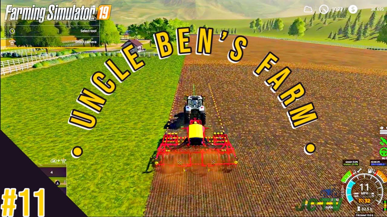 Farming Simulator 19 | Uncle Ben's Farm | Episode #11 | Double cropping to SAVE THE FARM!!!!