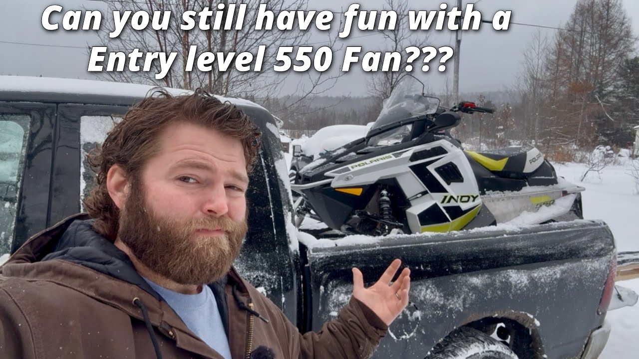 I Bought Polaris's Cheapest Full Size Snowmobile! Polaris Indy 550.