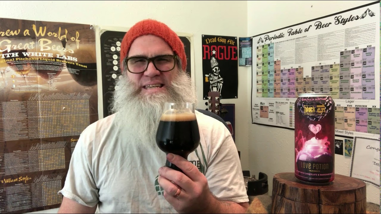 It's Beer Time With Beer Man!  Block 15 - Love Potion #9 - Stout w/Choc/Marionberries | Beer Review
