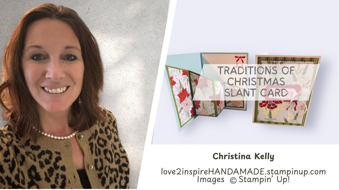 Traditions of Christmas Slant Card @love2inspireHANDMADE 