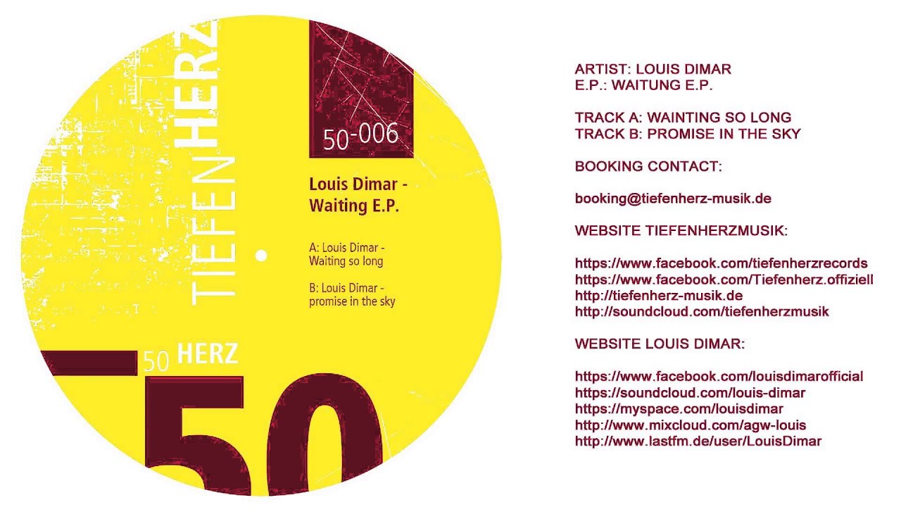 Louis Dimar - Waiting E.P. - Tiefenherz Musik TH50 006