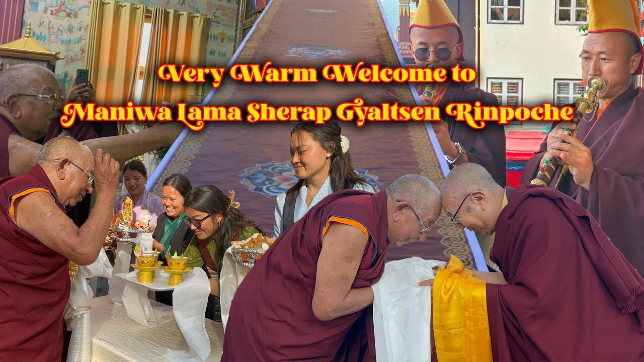 Very Warm Welcome to Maniwa Lama Sherap Gyaltsen Rinpoche at JCM