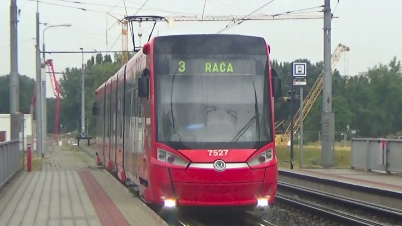Tram MHD ride in Bratislava (Jazda električkou MHD v Bratislave) Linka 3