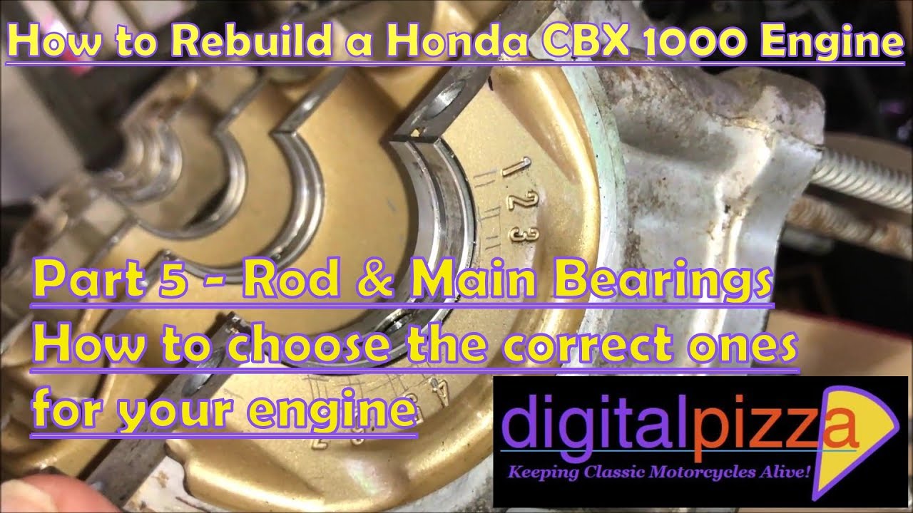 Honda CBX Full Restoration & Engine Rebuild Video Series - Part 5 - Rod & Main Bearings