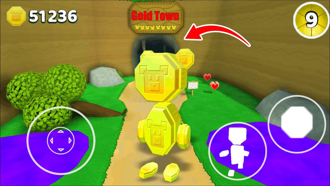 Secret Gold Bear Boss in Turtletown - Super Bear Adventure