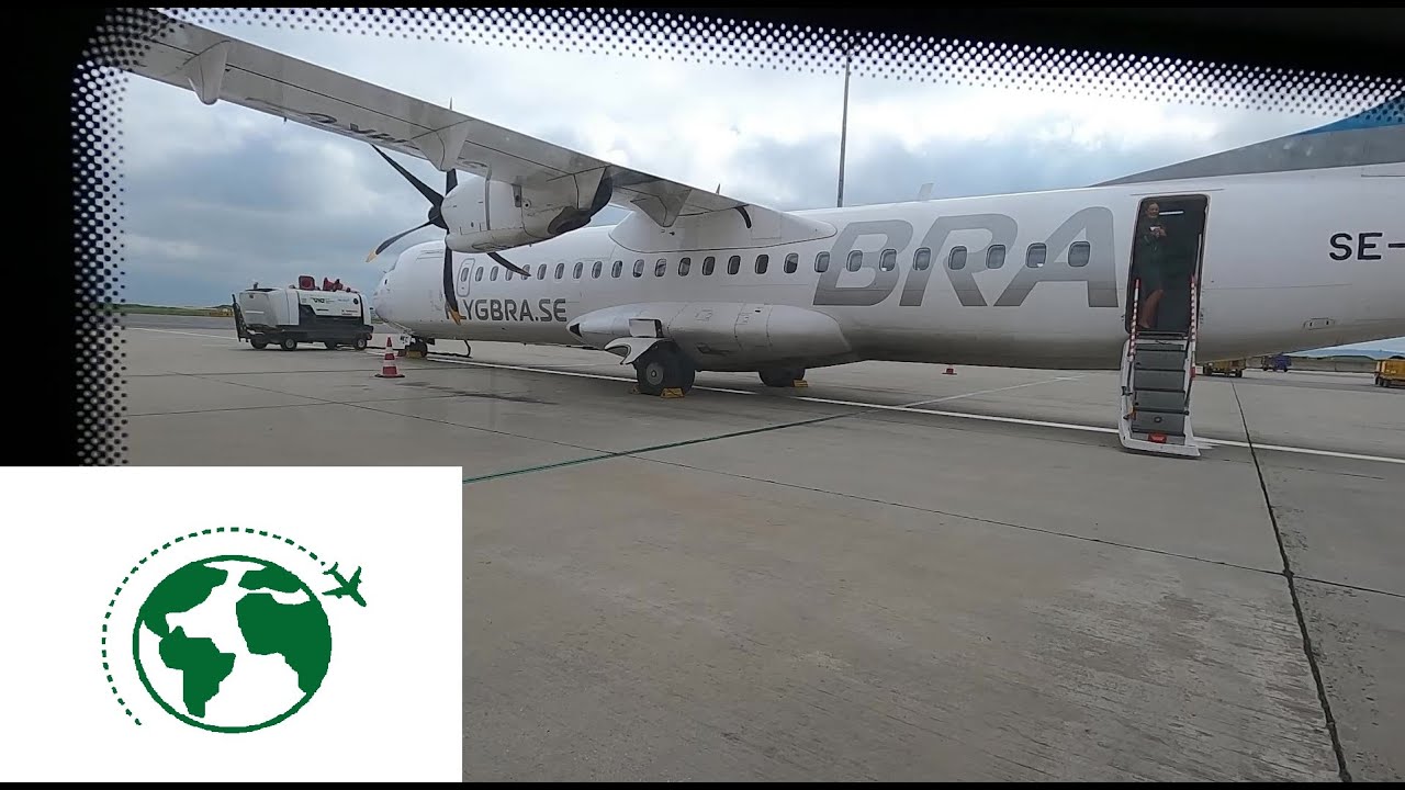 20 Minuten Flug! Austrian durchgeführt von Braathens Regional Airways ATR 72 Business Class VIE-GRZ