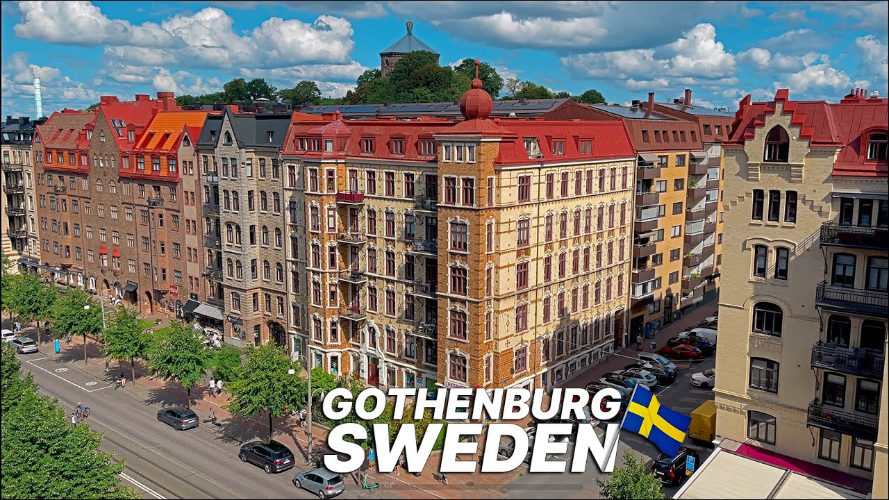 SWEDEN Walk 🇸🇪 - Walking in Gothenburg's first suburb, Haga & Linne with trendy cafes & restaurants