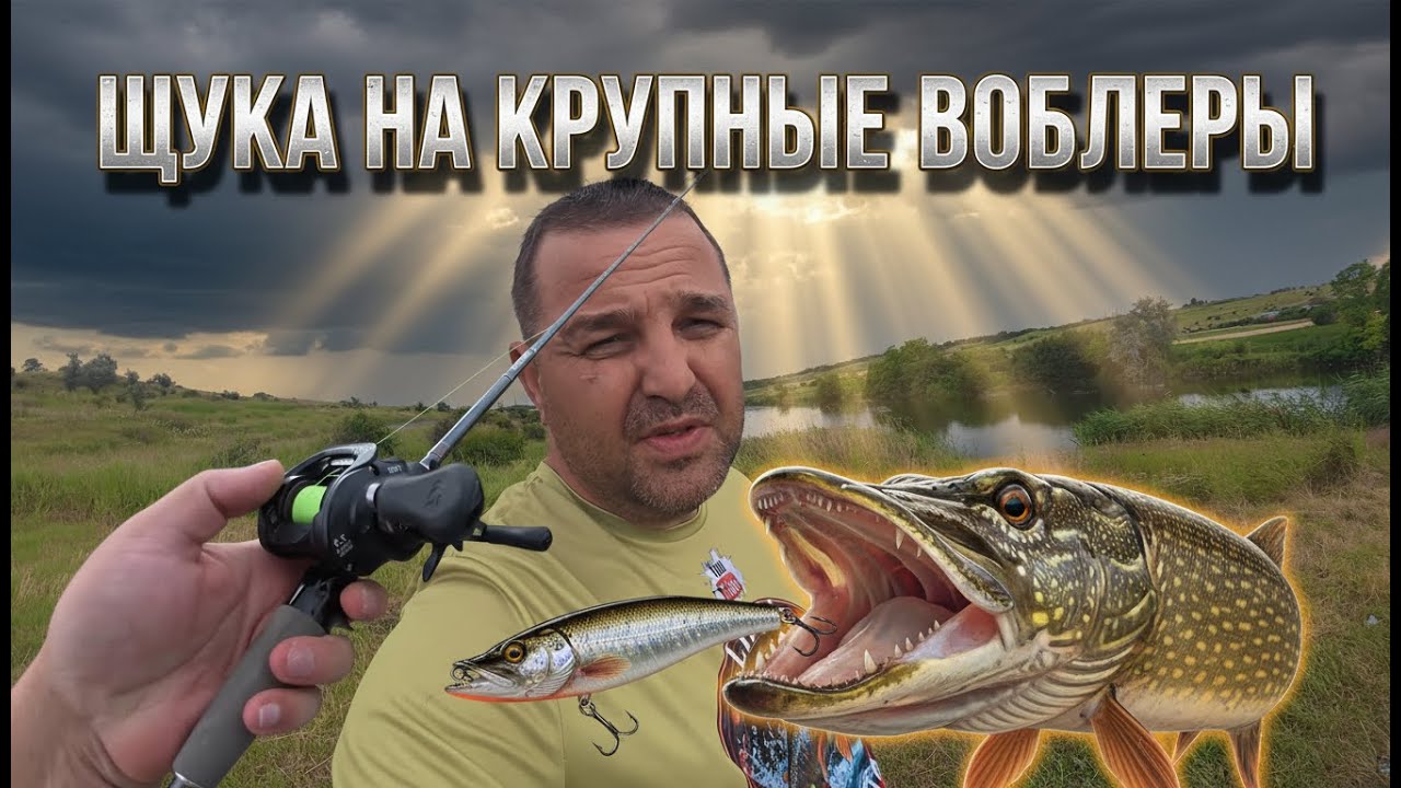 Щука на крупные воблеры! Огромные воблеры = крупная щука ? проверяем летом в слом погоды