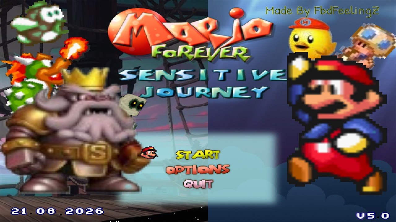 Mario Forever Sensitive Journey Full Longplay Completed Video