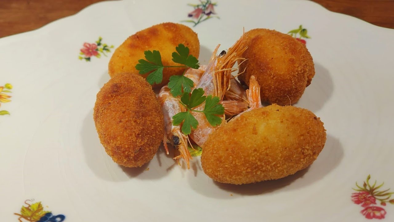 CROQUETAS de GAMBAS 🦐 *AL PIL PIL* 🧄 Al Ajillo 🚩Recetasro&music 3