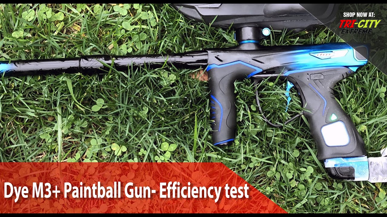 Dye M3+ Paintball Gun- Efficiency test