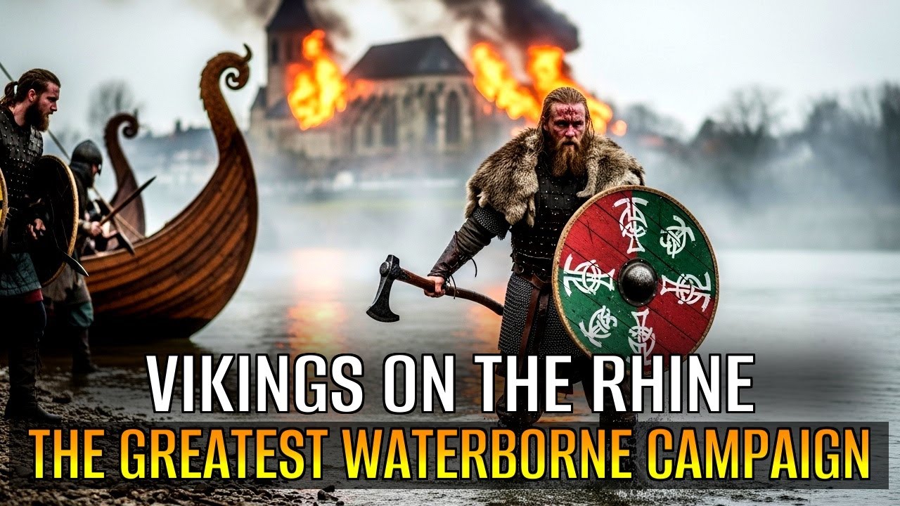 Vikings on the Rhine: 1000 km into Europe! Drakkar river raid tactics