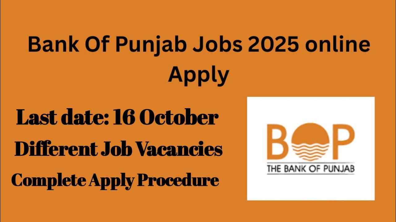 “Bank of Punjab Jobs 2025 | Apply Online | Latest BOP Career Opportunities”