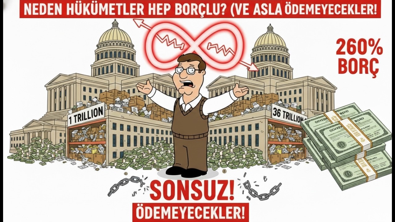 Devletler Neden Sürekli Borçlu? (36 Trilyon Dolar Borç!)