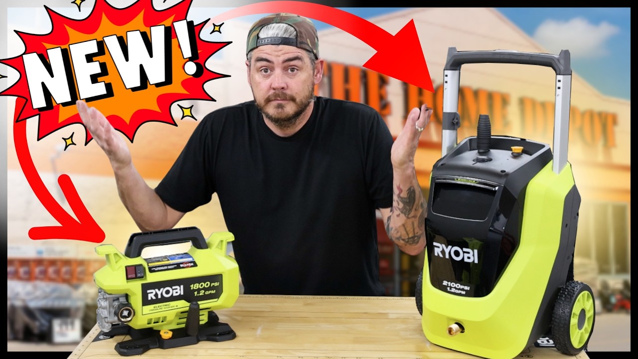 New RYOBI Pressure Washers at Home Depot! - 2100psi VS 1800psi