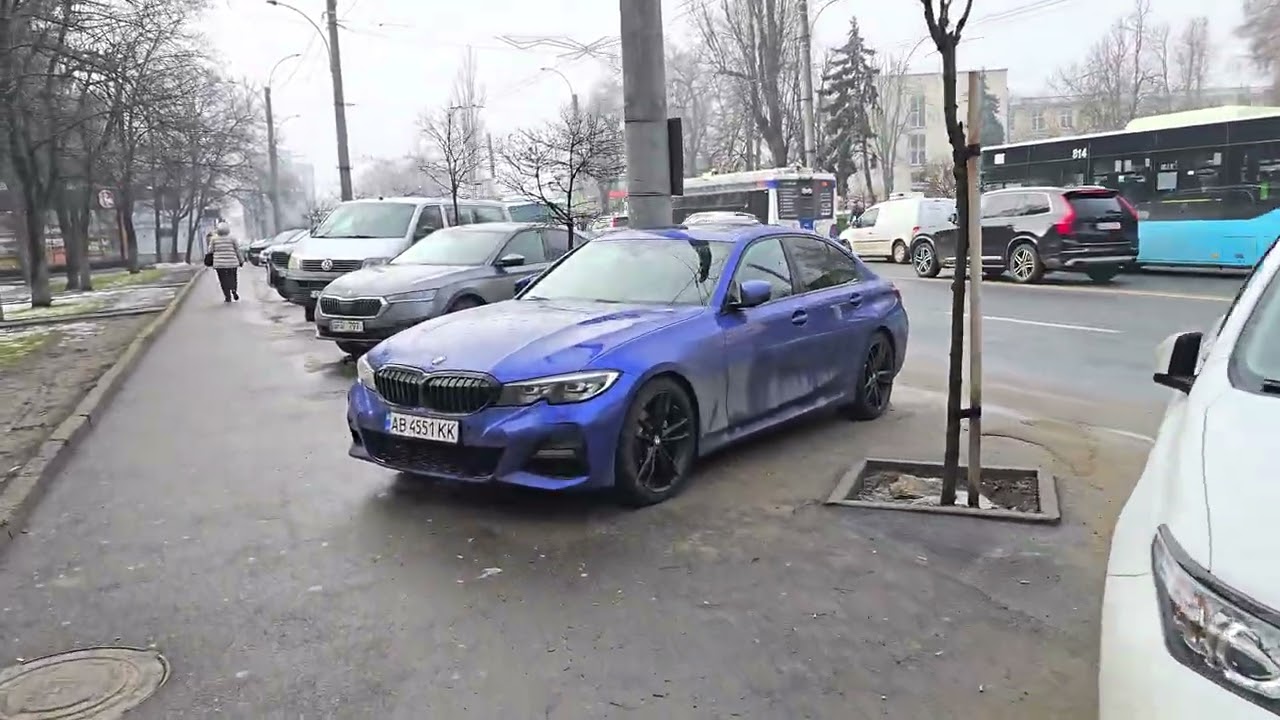 Кишинёв.Рышкановка, улица Киев, утро 24.02.2026