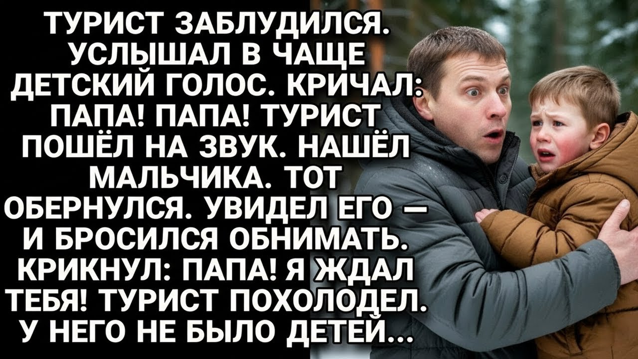 Турист заблудился в лесу и услышал крик «ПАПА!» Мальчик обнял его… Но у него не было детей!..