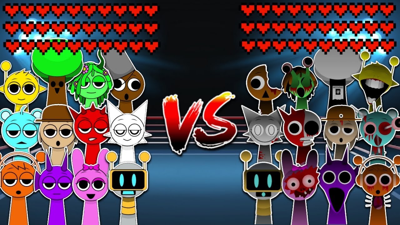 All Sprunki Characters vs All Evil Sprunki Characters! Meme battle