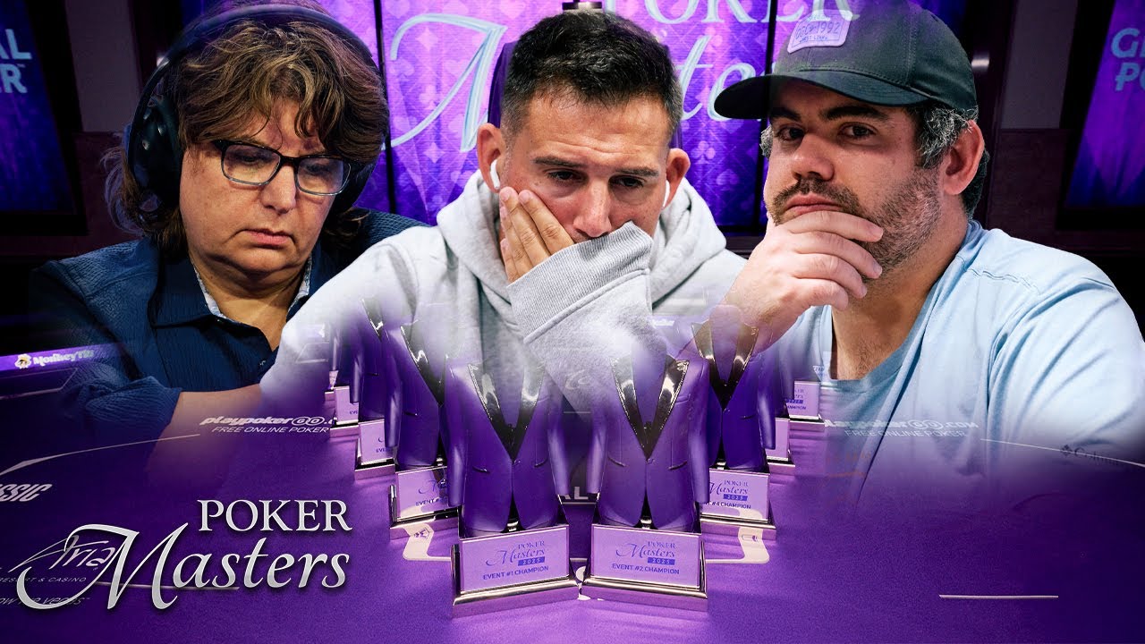 Darren Elias, Adam Hendrix & Stephen Song at Poker Masters Event #4 Final Table!