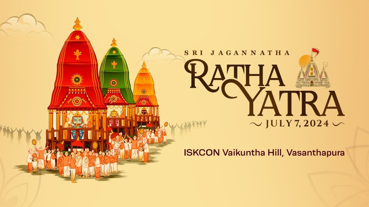 Sri Jagannatha Baladeva Subhadra Ratha Yatra LIVE | 7 July 2024 | ISKCON Vaikuntha Hill