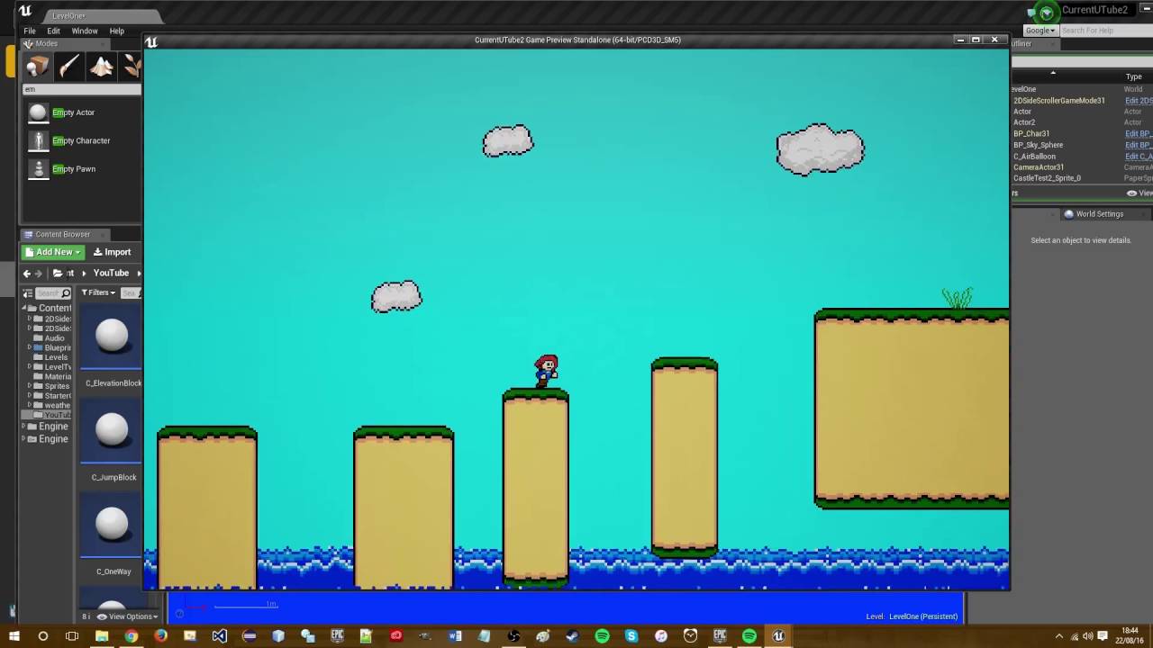 Unreal Engine - Paper 2D Side-Scroller Tutorial: Checkpoint System