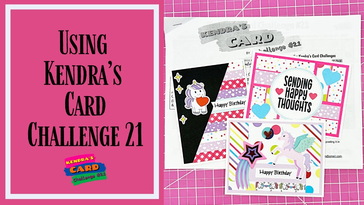 How to Use Kendra's Card Challenge 21 - Cutting and Assembly Guide