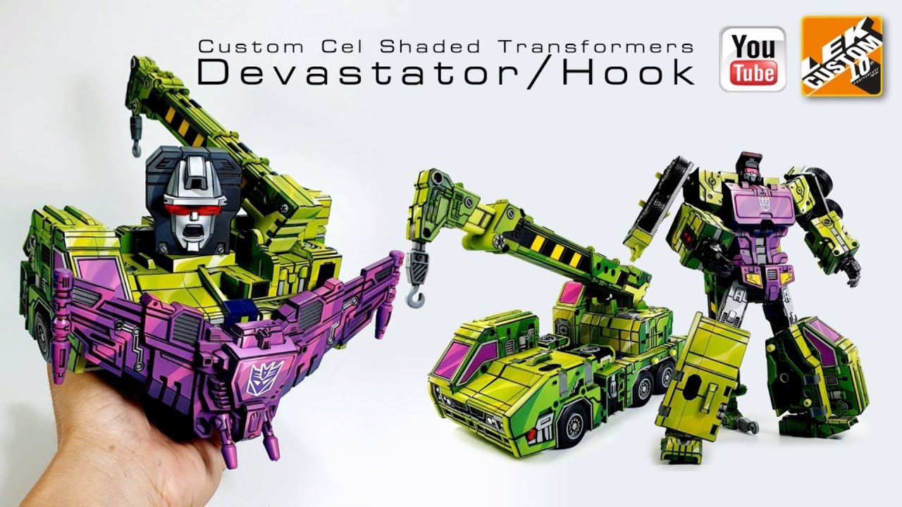 Custom Cel Shaded Transformers Devastator  Hook Toyworld TW-C07 By LEK Custom Toys 2020