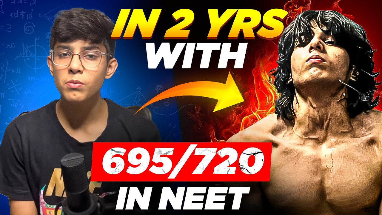 695/720 NEET : in 1 Year with Online Study & Gym, Music too!!