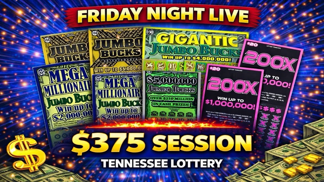 HUGE WIN!! 50X MULTIPLIER NUMBER Found!! Friday Night Live! $375 Tennessee Lottery Scratch Session