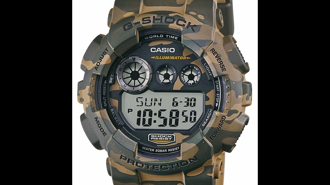 Настройка Casio G-shock GD-120CM-5E [3427]