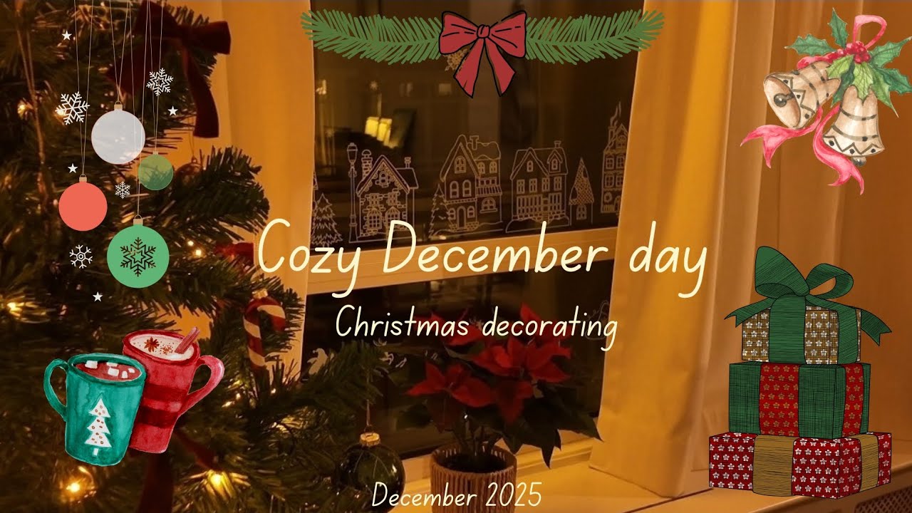 Cozy December Vlog | Oliebollen, Coffee, Christmas Decor & Warm Evening at Home