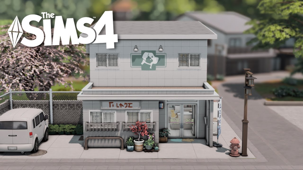 🏔️ Mt. Komorebi Veterinary Clinic 🐶🐾🐱 | Sims 4 Stop Motion | NO CC