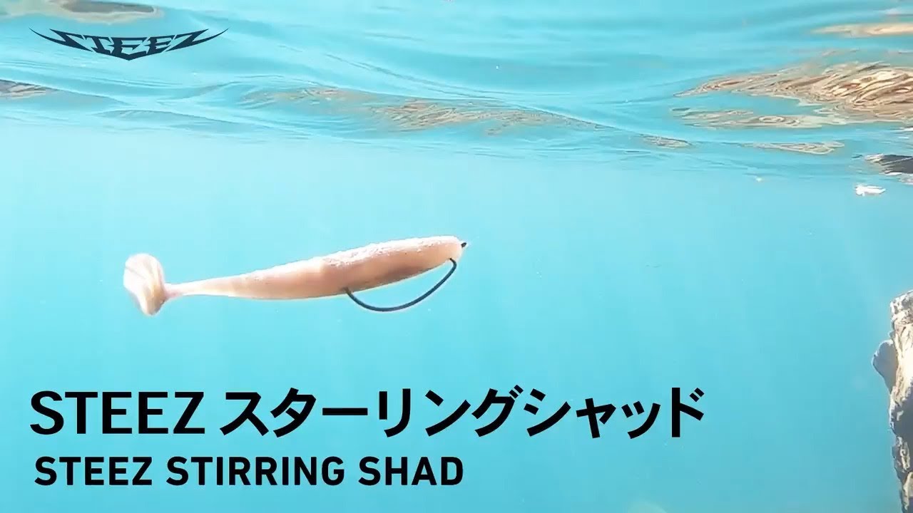 【ルアーアクション】釣れる要素を凝縮したスタンダードシャッドテールワーム｜STEEZ スターリングシャッド｜DAIWA JAPAN Products