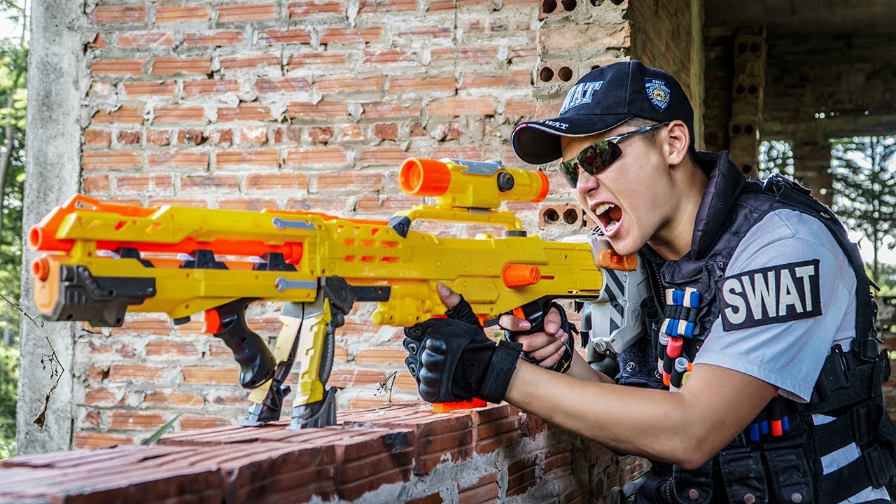 Игра LTT ​​Nerf War: Воины SEAL X Nerf Guns Fight Braum Crazy Rescue Best Friend From Dangerous