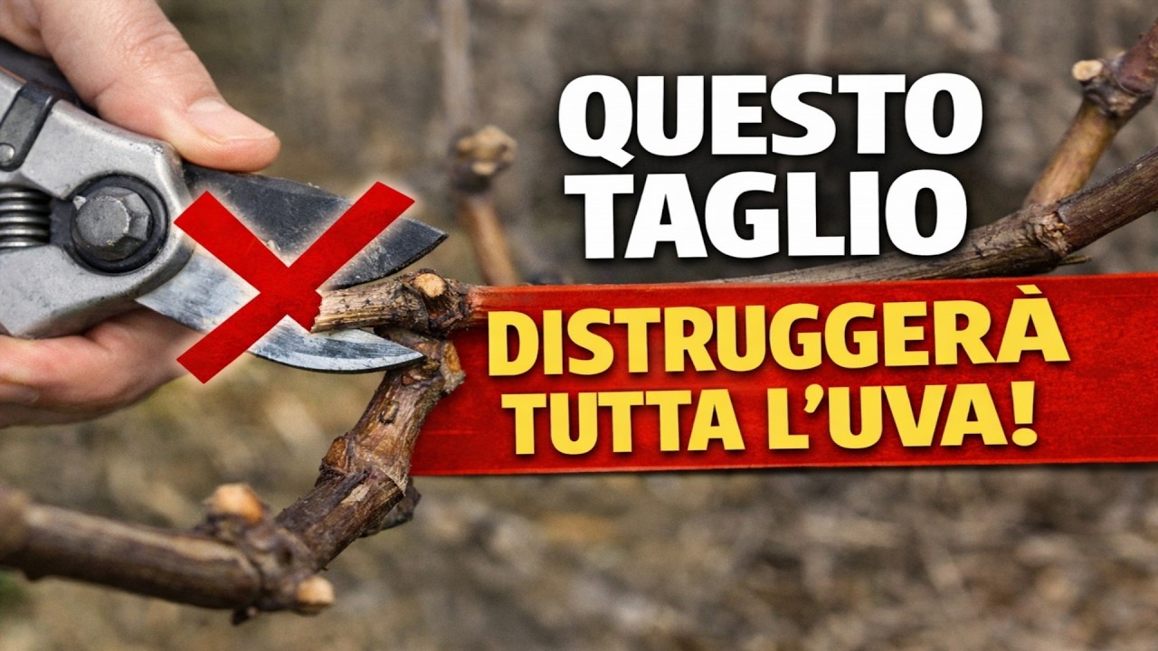 STOP! 5 Errori di Potatura che Ti Faranno Perdere TUTTA l'Uva Quest'Anno