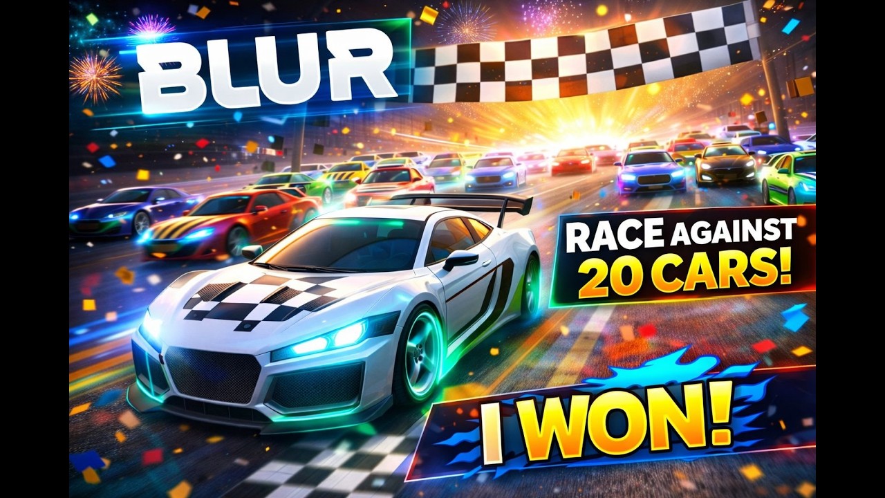 Blur — гонка 20 автомобилей. Кто победит?