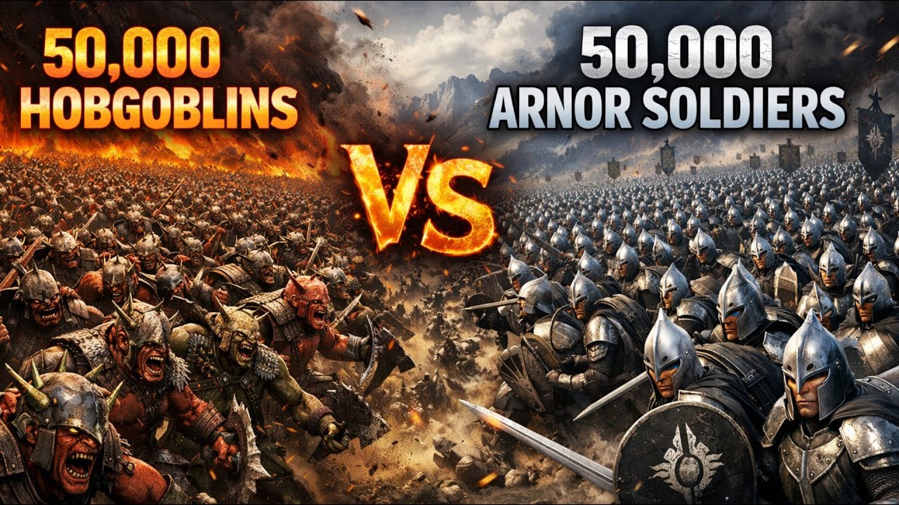 50,000 Hobgoblins vs 50,000 Arnor Soldiers | UEBS 2 Epic Battle