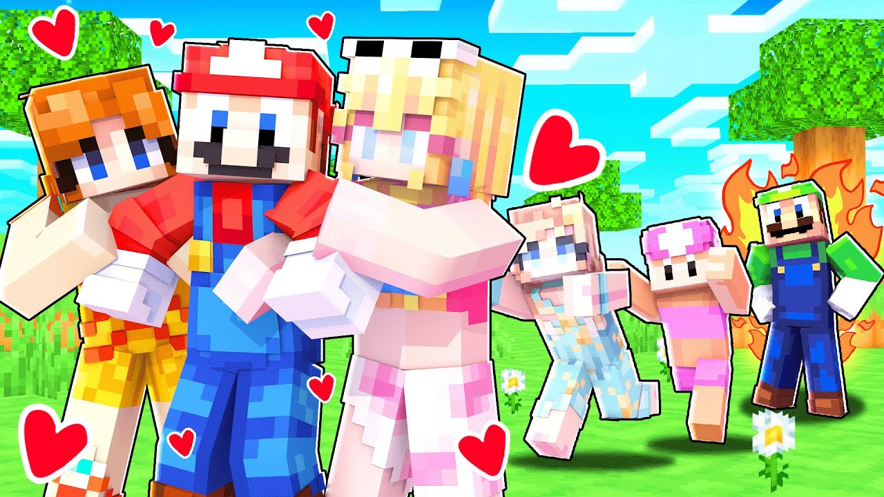 Super Mario Falls In Love With His CRAZY FAN GIRLS In Minecraft!  | Super Mario [252]