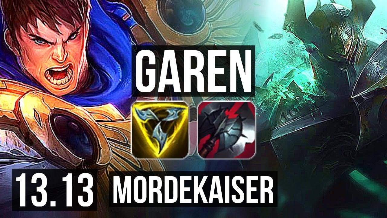 GAREN vs MORDE (TOP) | 2.3M mastery, 300+ games, 4/1/1 | EUW Diamond | 13.13