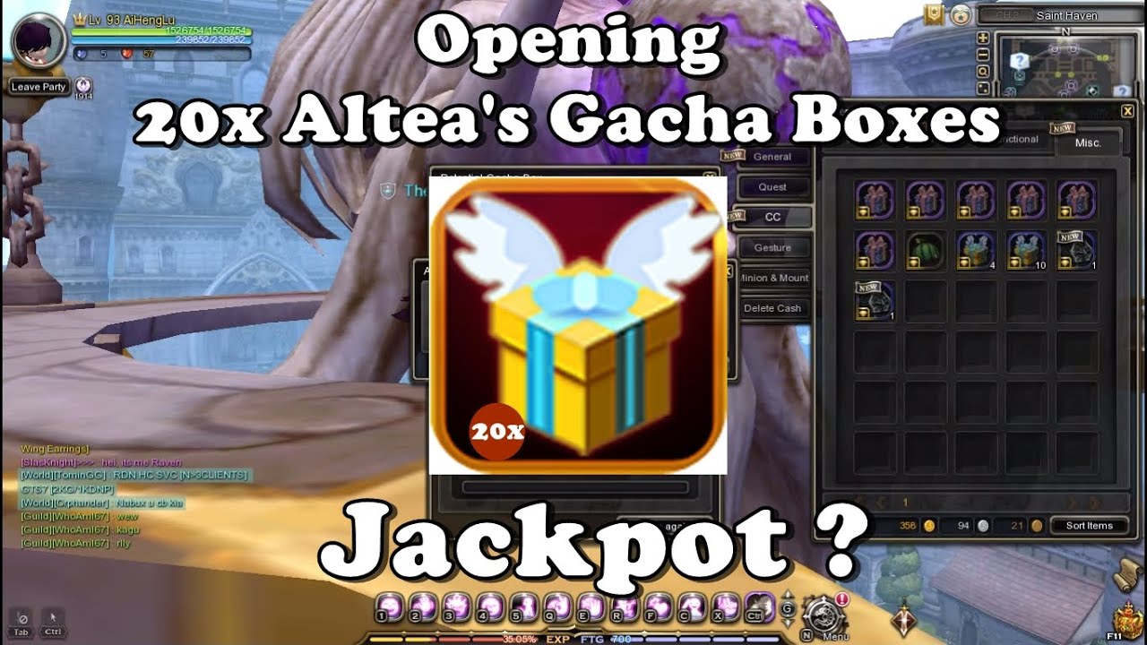 Dragon Nest SEA Indonesia - Opening 20 Altea's Gacha Boxes - The power of luckyness
