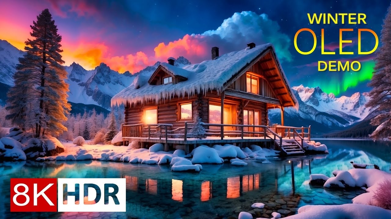 WINTER SCENES 8K HDR - Dreamy Snowy Landscapes