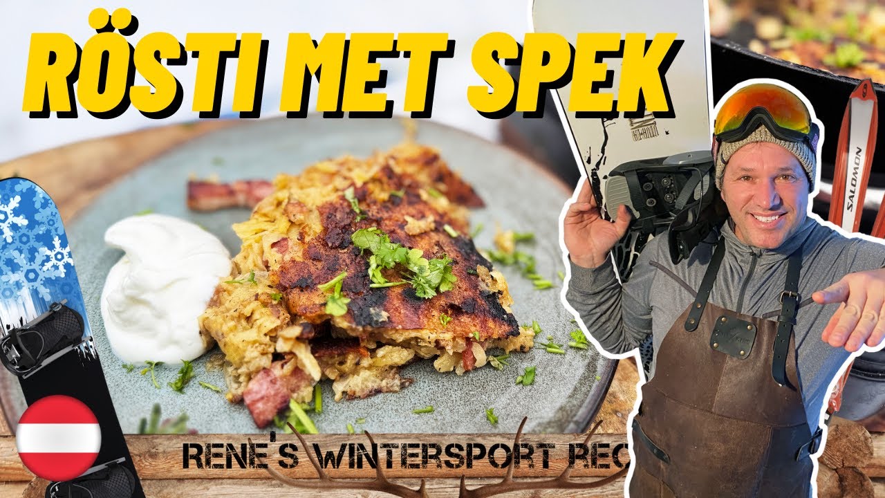 Rösti Maken in de Sneeuw - Alpen Comfortfood met Aardappel, Ui & Spek
