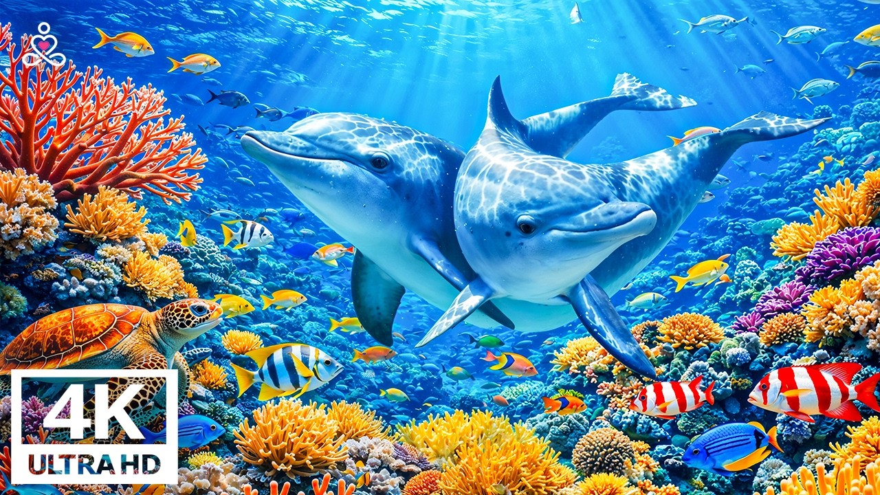 Soothing Piano Melodies 🐠 Calm Your Mind & Sleep Deeply 🐬 Peaceful Coral Reef Ambience