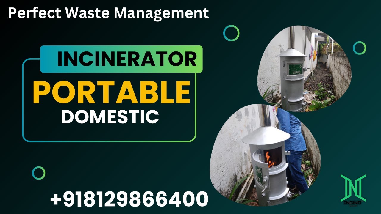 Incinerator Installed @ Kottayam Portable Domestic Type with Refractory Lining | No Diapers & Pads
