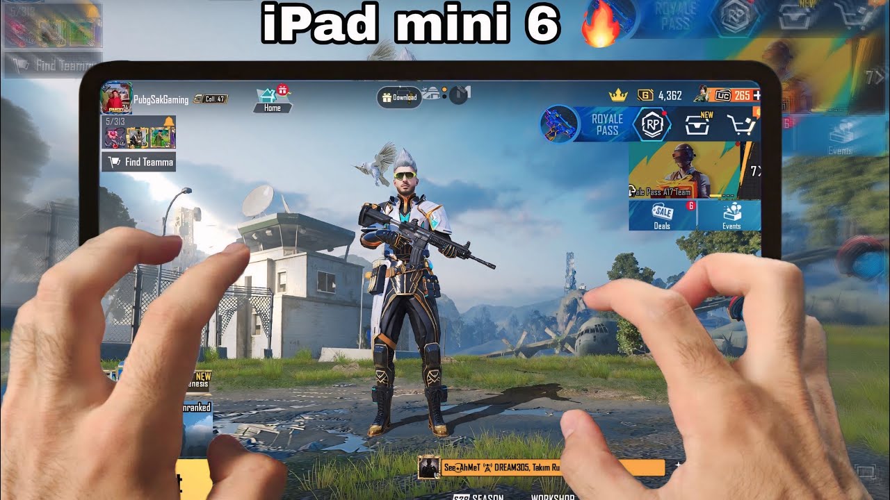 iPad Mini 6 PUBG HANDCAM 🔥 EXTREME GRAPHICS ❤ Full Gyro / 60FPS Smooth