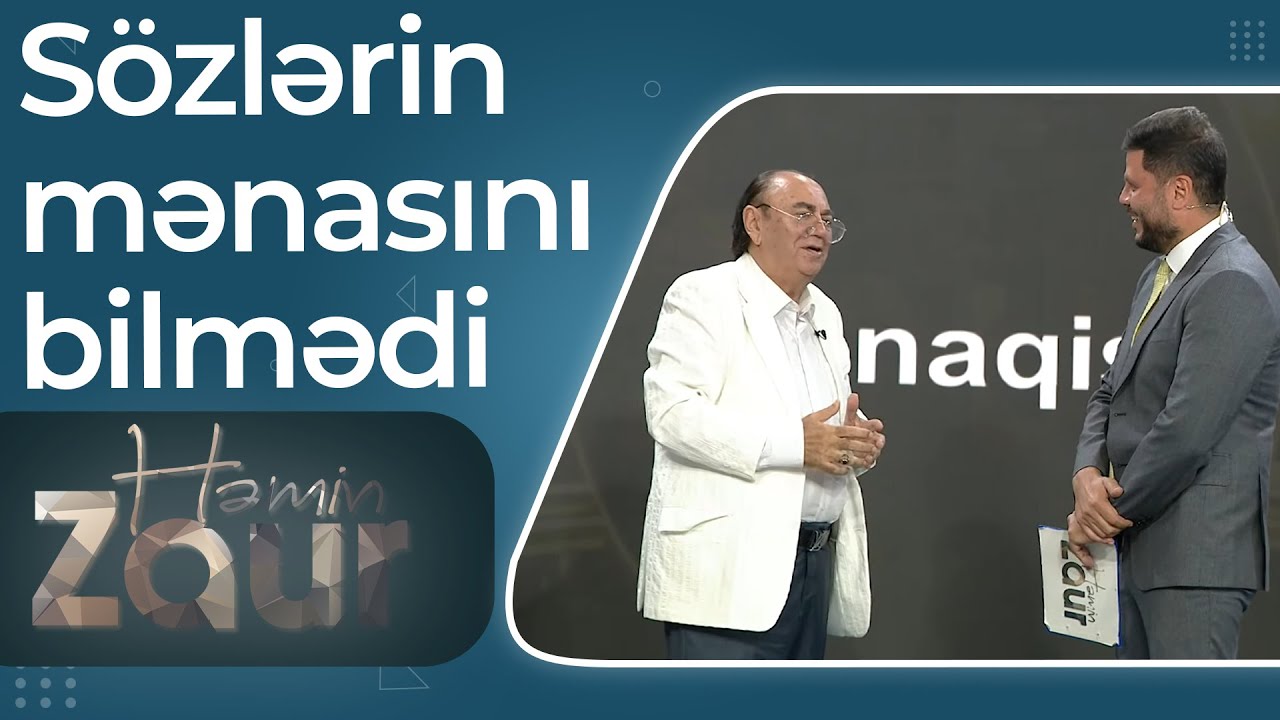 Cavan Zeynallı Azərbaycan s&ouml;zlərinin mənasını bilmədi &ndash; Həmin Zaur