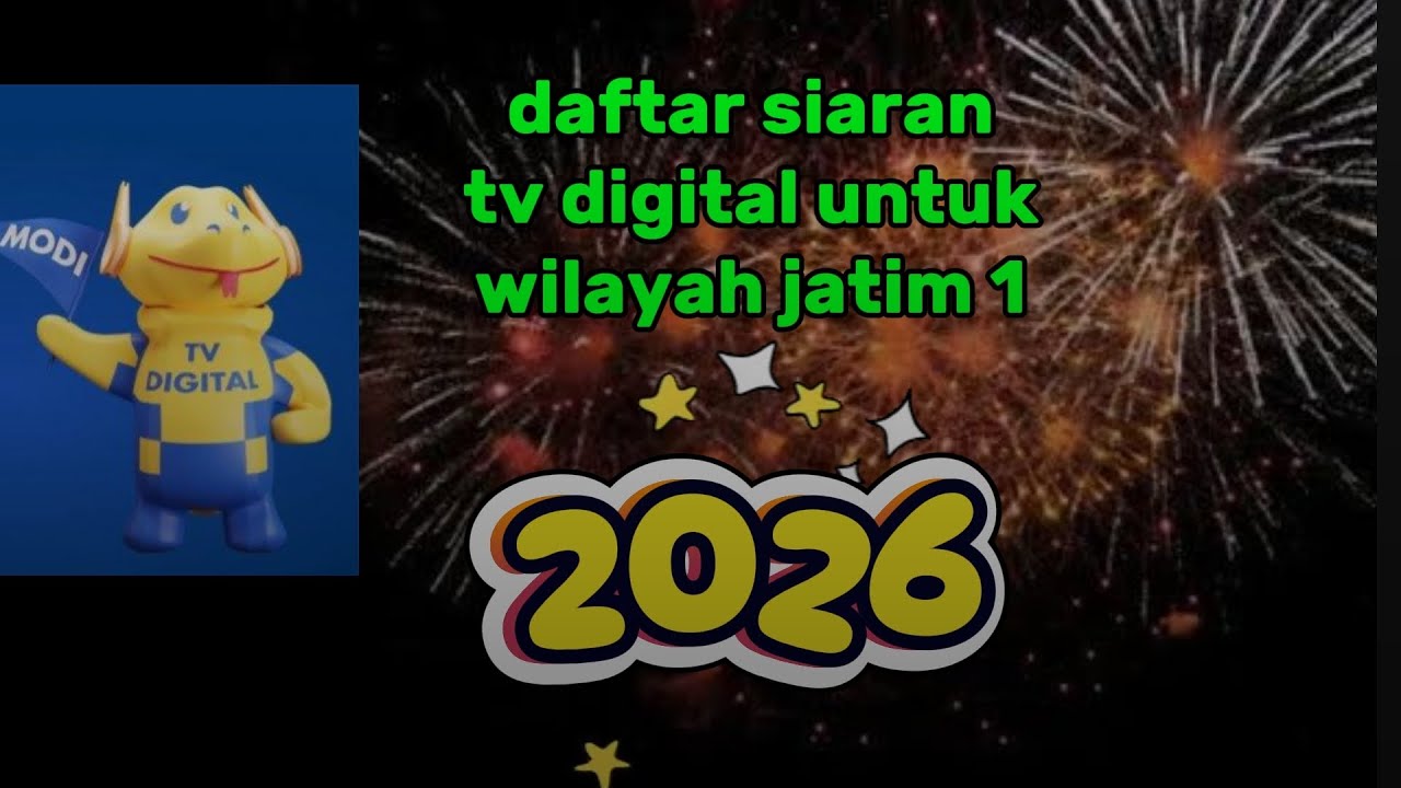 Daftar siaran TV digital jatim 1 terbaru 2026