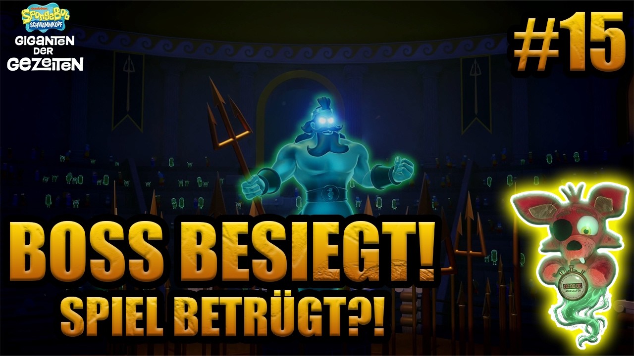 SpongeBob Giganten der Gezeiten | NEPTUNS STATUE BESIEGT!  Aber das Spiel betrügt mich beim Rennen?!